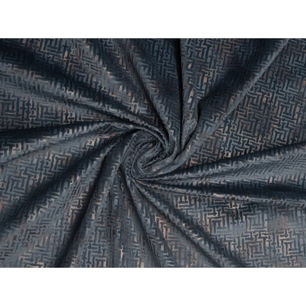 Antracytowa zasłona 140x260 cm Terra – Mendola Fabrics
