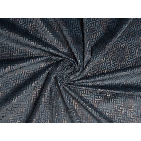 Antracytowa zasłona 140x260 cm Terra – Mendola Fabrics
