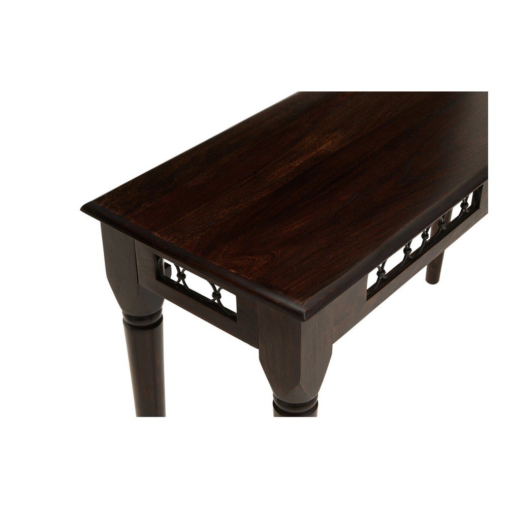 Konsola z litego drewna palisander w ciemnym naturalnym kolorze 45x120 cm Srina – Premier Housewares (zdjęcie 9)