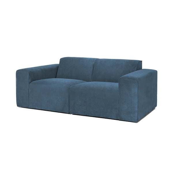 Niebieska sztruksowa sofa 202 cm Sting – Scandic-image-1