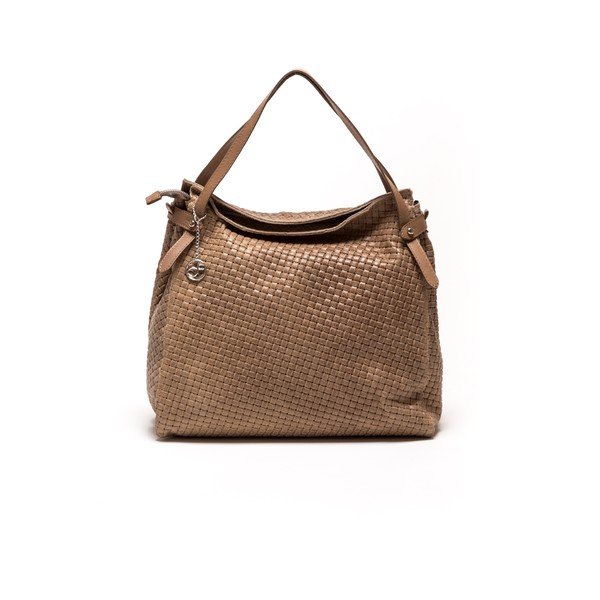 Skórzana torebka Carla Ferreri 861 Fango-image-1