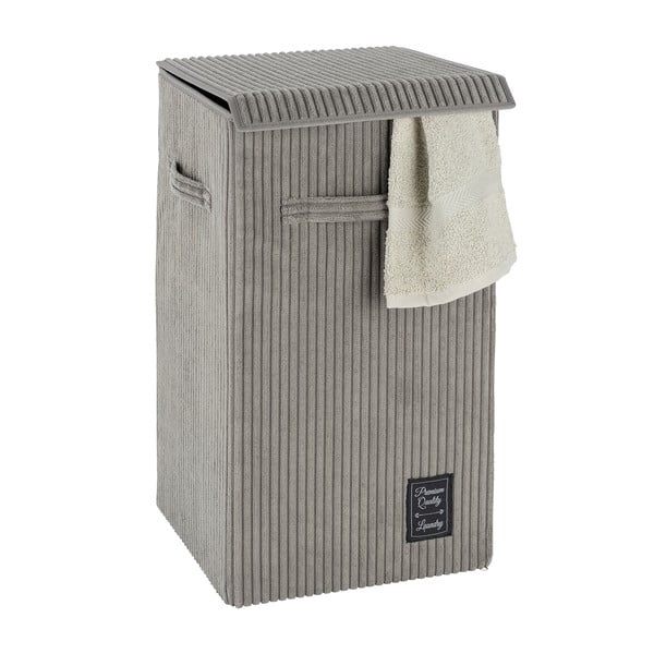 Szary kosz na pranie Wenko Cora, obj. 63 l-image-3