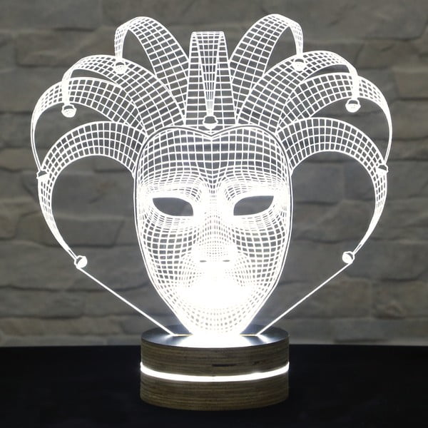 Lampa 3D stołowa Glam Mask