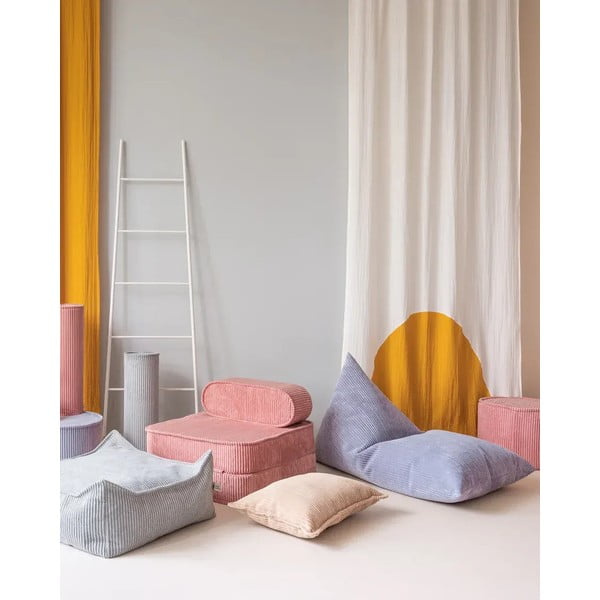 Jasnobrązowa sztruksowa poduszka na sofę dziecięcą Bolster – Wigiwama-image-3