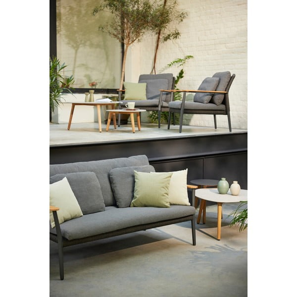 Ciemnoszara sofa ogrodowa Ray – Diphano-image-1