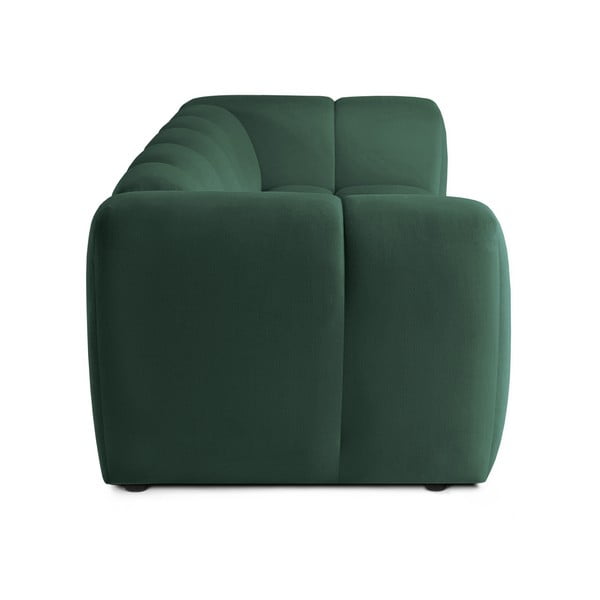 Zielona aksamitna sofa 225 cm Cube – Bonami Selection-image-3