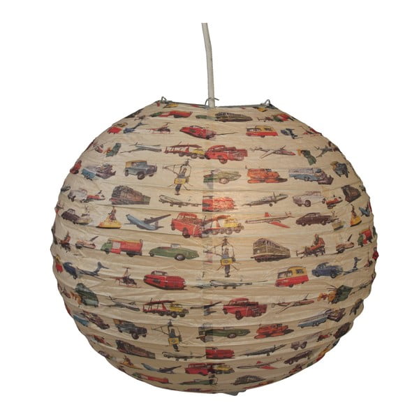 Abażur na lampę wiszącą Rex London Vintage Transport, 40 cm