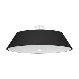 Czarna lampa sufitowa ze szklanym kloszem ø 60 cm Hektor – Nice Lamps