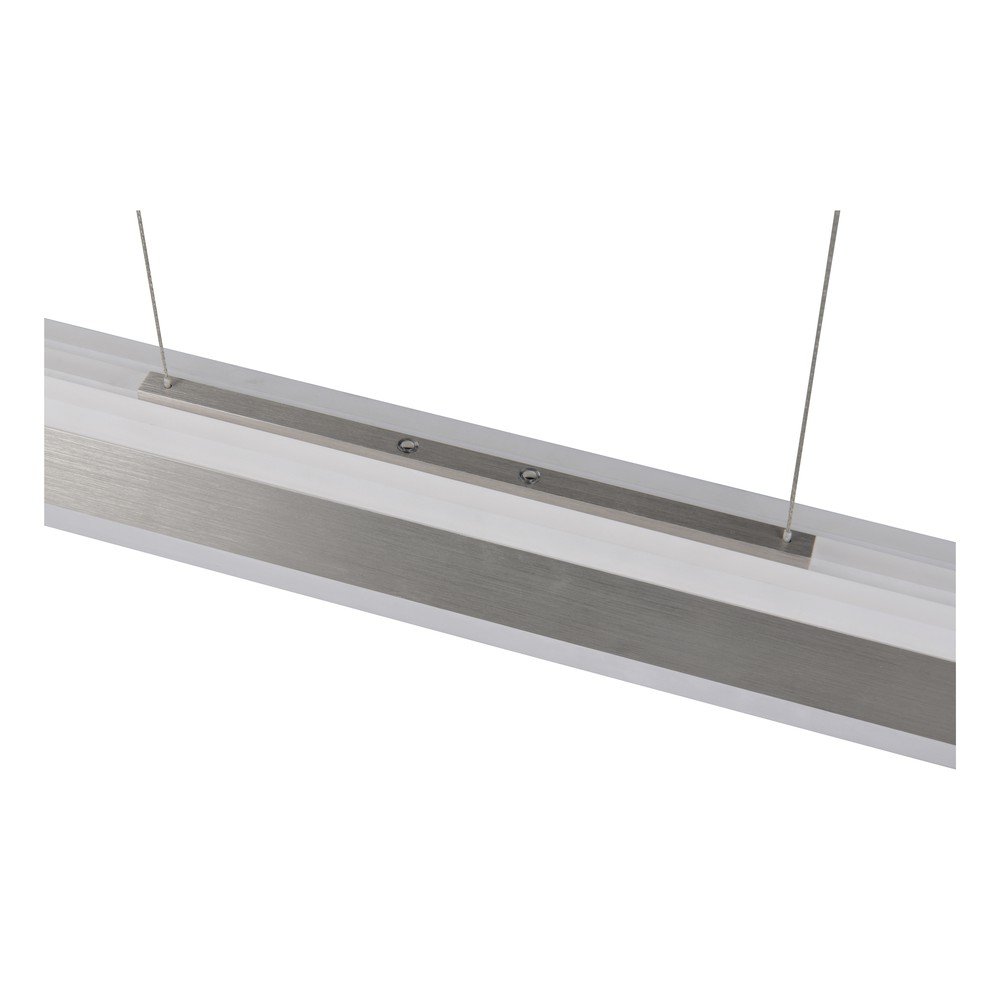 Lampa wisząca LED w kolorze matowego srebra z metalowym kloszem Arcola – Trio (zdjęcie 7)