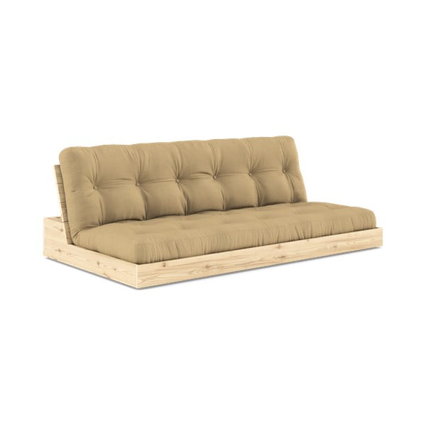 Musztardowa rozkładana sofa 196 cm Base – Karup Design
