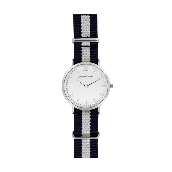 Zegarek męski z niebiesko-białym paskiem Andreas Östen Benno