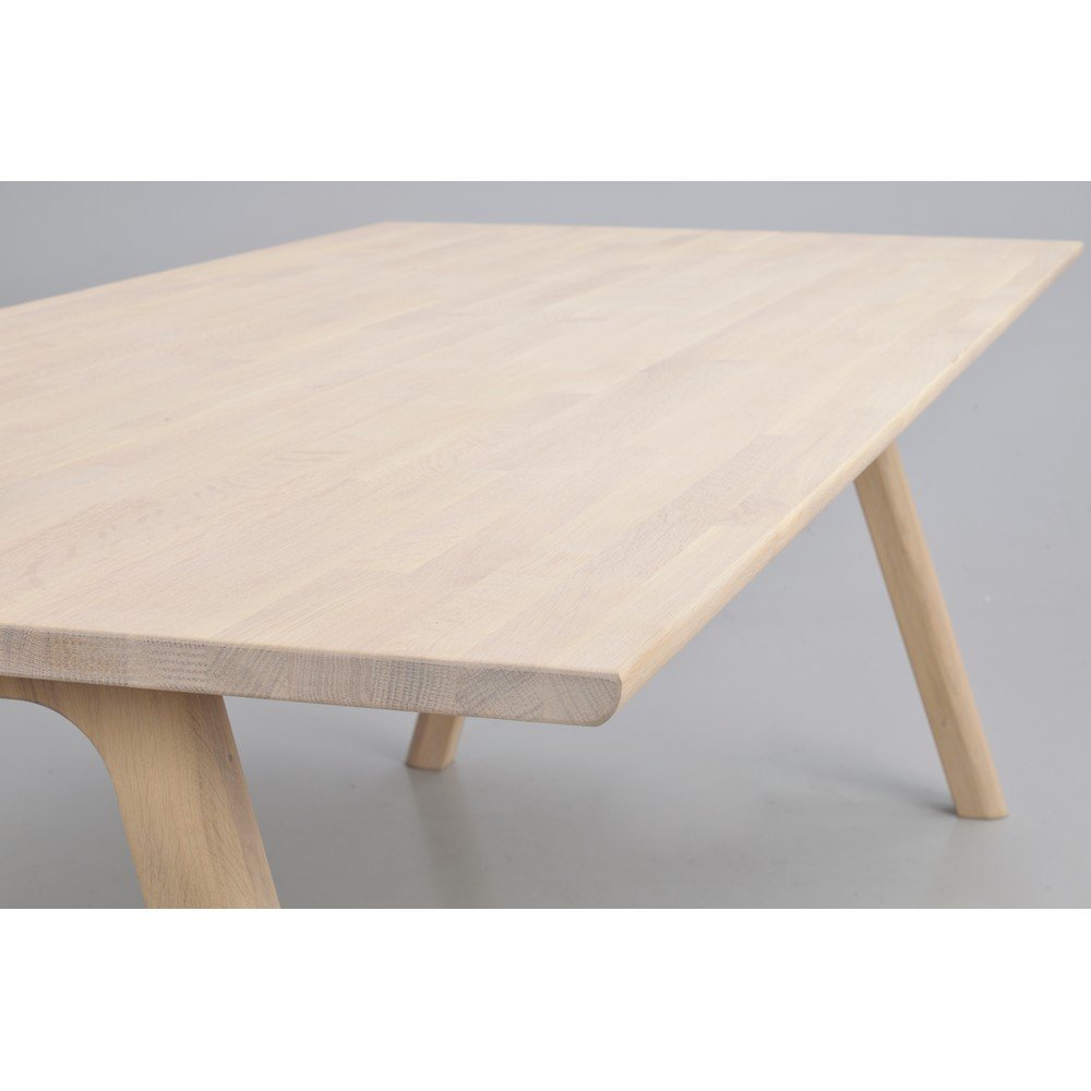 Rozkładany stół z litego drewna dębowego 95x220 cm Clapperton – Rowico (zdjęcie 5)