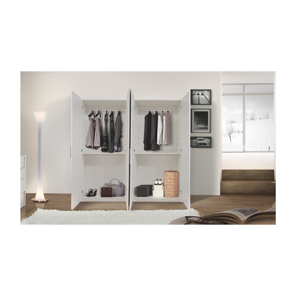 Biała szafa se 4 drzwiczkami Evergreen House Kristen-image-3
