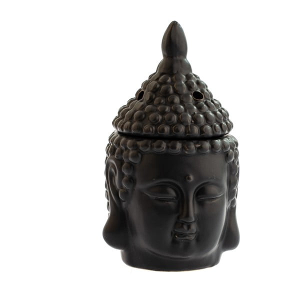 Czarny ceramiczny komin aromaterapeutyczny Dakls Buddha