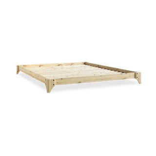 Łóżko z drewna sosnowego w naturalnym kolorze Karup Design Elan, 140x200 cm