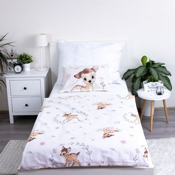 Bawełniana pościel dziecięca do łóżeczka 100x135 cm  Bambi "Beige" – Jerry Fabrics-image-2