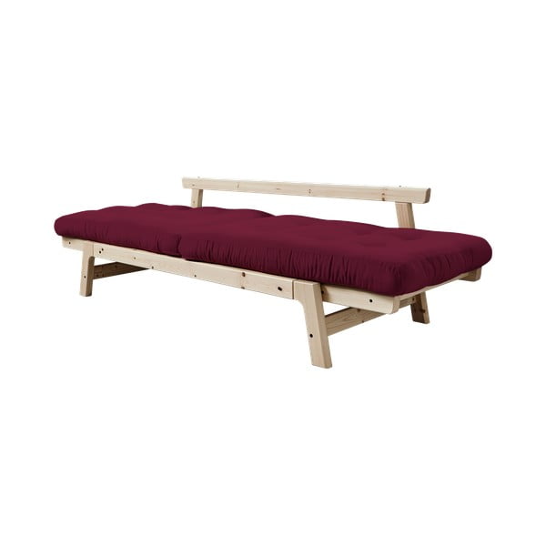 Sofa rozkładana Karup Design Step Natural Clear/Light Bordeaux-image-4