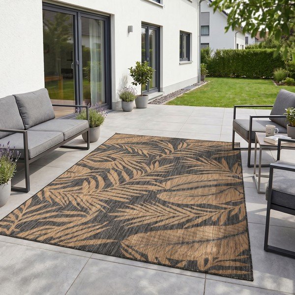 Czarny/brązowy dywan odpowiedni na zewnątrz 120x170 cm Mira 1451 – Ayyildiz Carpets-image-1