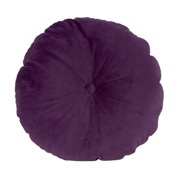 Fioletowa bawełniana poduszka PT LIVING, ⌀ 45 cm