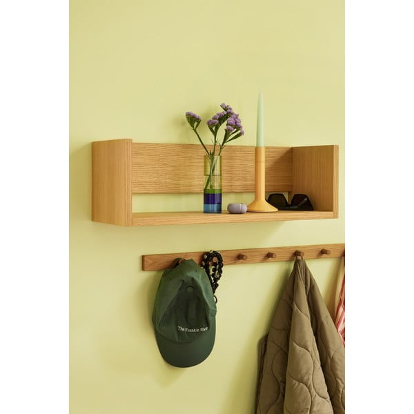 Wieszak ścienny w dekorze dębu w naturalnym kolorze 100 cm Cosplay – Hübsch-image-1