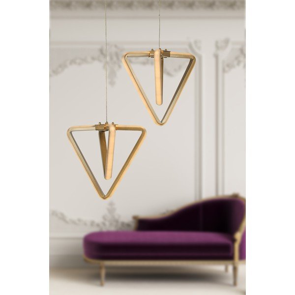 Metalowa lampa wisząca LED w kolorze brązu ø 20 cm Baris – Squid Lighting-image-1