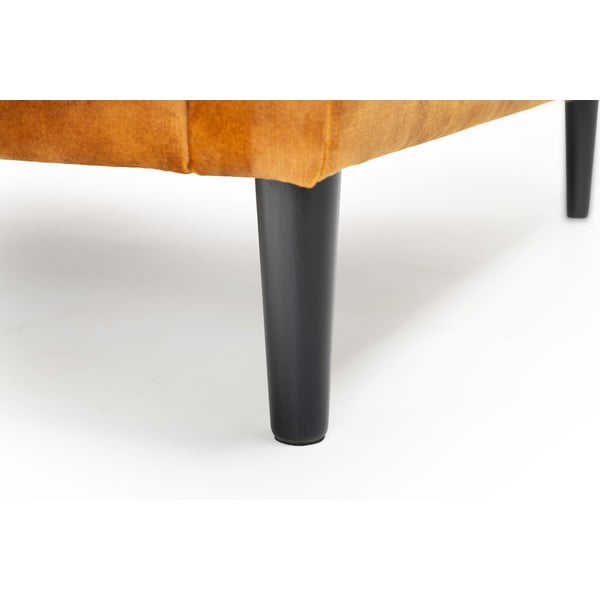 Żółty puf z aksamitnym obiciem Scandic Adagio-image-3