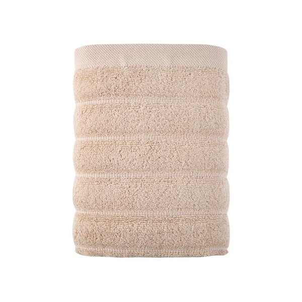 Beżowy bawełniany ręcznik 30x50 cm Frizz – Foutastic