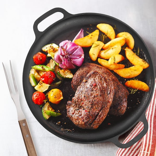 Patelnia do grillowania żeliwna ø 35 cm LITINA – Orion-image-1