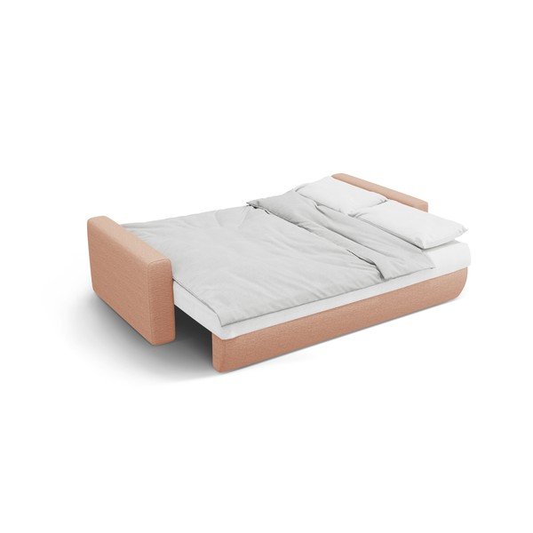 Różowa rozkładana sofa ze schowkiem 238 cm Belfast – Cosmopolitan Design-image-3