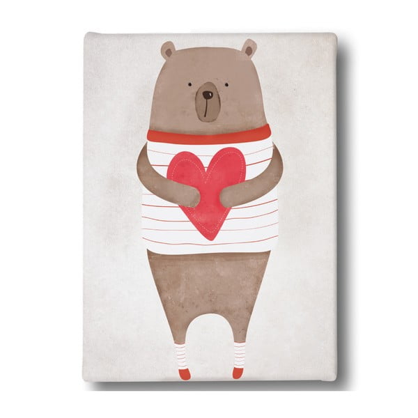 Obraz Butter Kings Bear with Red Heart