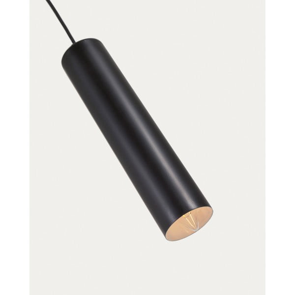 Czarna lampa wisząca z metalowym kloszem ø 8 cm Maude – Kave Home-image-4