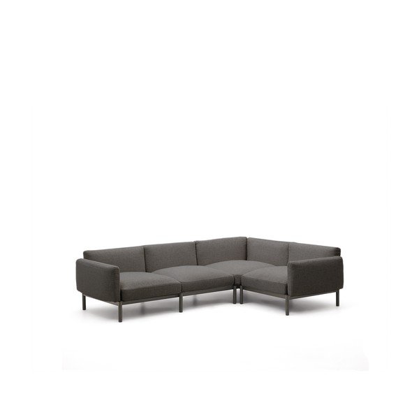 Ciemnoszara modułowa sofa ogrodowa 292 cm Sorells – Kave Home-image-4