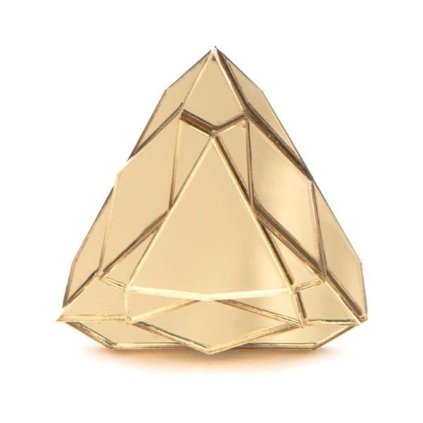 Pierścionek Baguera Vectory Trilliant Gold, 1.7 cm