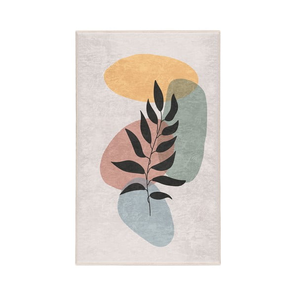 Kremowy dywan odpowiedni do prania 160x230 cm Illustrated Autumn – Mila Home