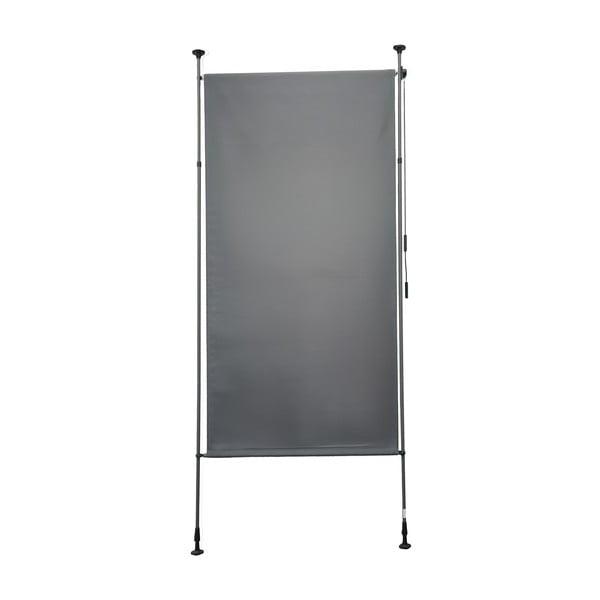 Szara metalowo-tekstylna osłona balkonowa 120x225 cm – Garden Pleasure