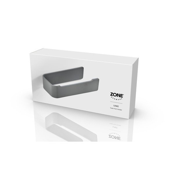 Szary ścienny metalowy uchwyt na papier toaletowy Ume – Zone-image-2