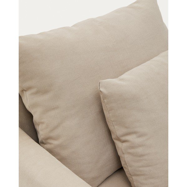 Beżowy pokrowiec na fotel 92 cm Nora – Kave Home-image-4