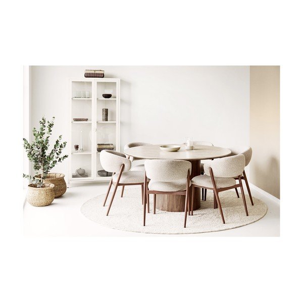 Kremowa stalowa witryna 80x175x35 cm Brisbane – House Nordic-image-2