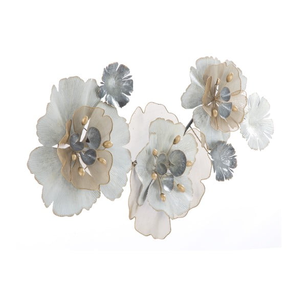 Metalowa dekoracja ścienna Mauro Ferretti Flowery, 119x60 cm-image-3
