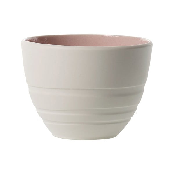 Biało-różowa porcelanowa miska Villeroy & Boch Leaf, 450 ml