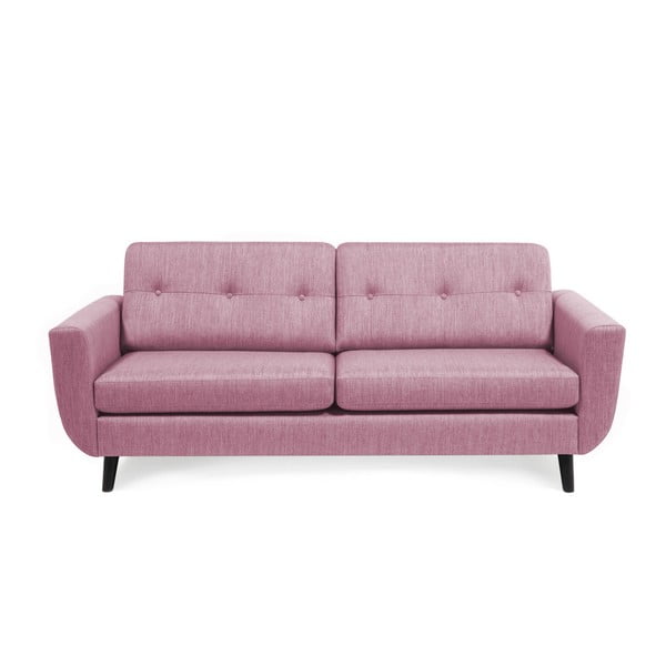 Jasnoróżowa sofa 3-osobowa Vivonita Harlem