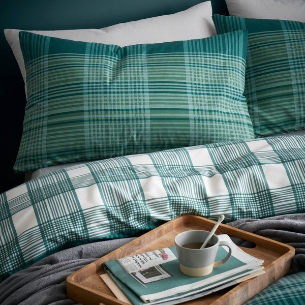 Zielona pościel 200x135 cm Roxburgh Kelso – Catherine Lansfield-image-3