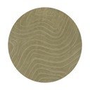 Wełniany okrągły dywan tkany ręcznie w kolorze khaki ø 160 cm Mesmerise Sage – Flair Rugs