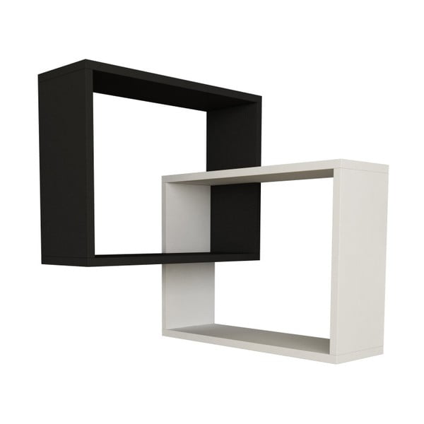 Czarno-biała półka Mobito Design Ring
