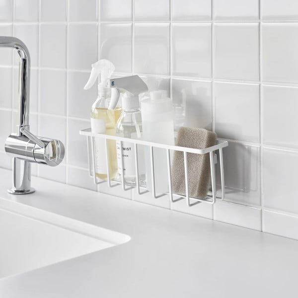 Biały metalowy stojak na akcesoria do mycia naczyń bez wiercenia Film Hook – YAMAZAKI-image-2