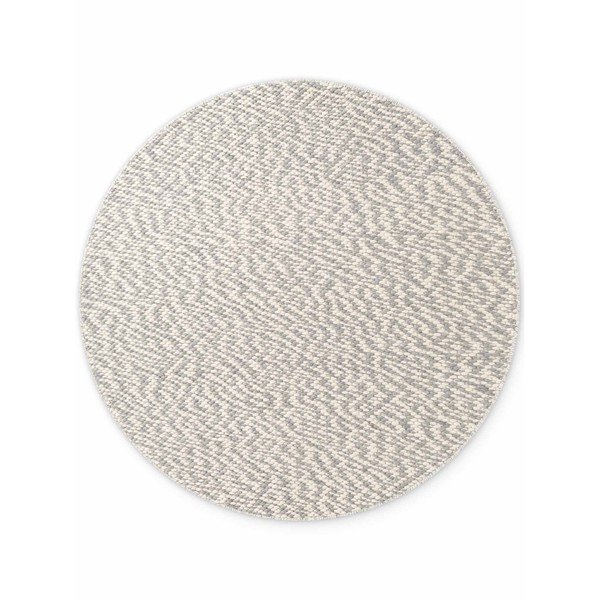 Jasnoszary/kremowy wełniany okrągły dywan tkany ręcznie ø 160 cm Lyon Beans – Elle Decoration-image-4