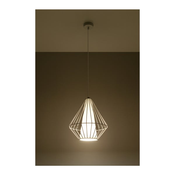 Biała lampa wisząca Sollux Alfredo-image-2