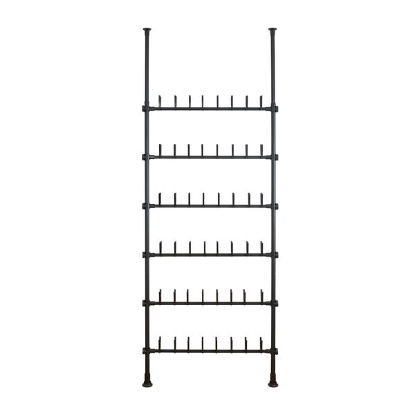 Czarny metalowy teleskopowy regał na buty Herkules – Wenko-image-4