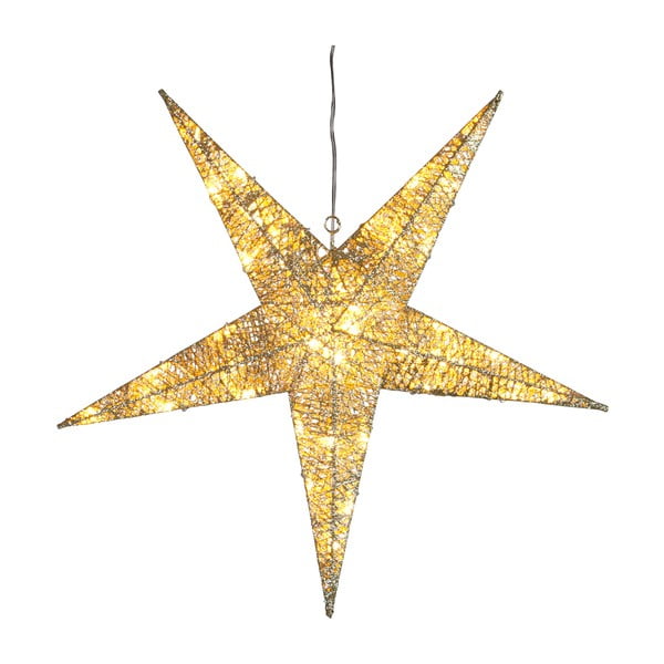 Świecąca dekoracja Golden Star, wysokość 55 cm