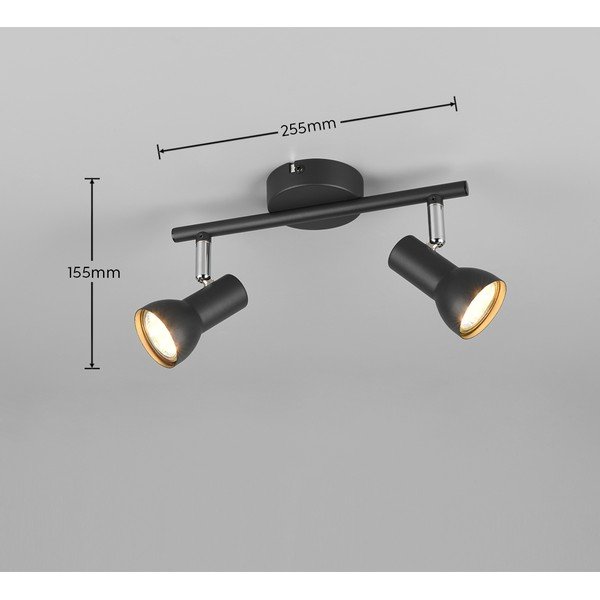 Czarna lampa punktowa ø 8 cm Cantar – Reality-image-4